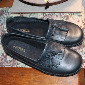 Dexter Navy Leather Comfort Classics Woman’s Shoes Size 10 2W